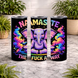 Elephant Namaste 20 OZ Wrap Mockup