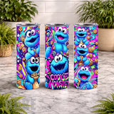 Cookie Monster 20 OZ Wrap Mockup