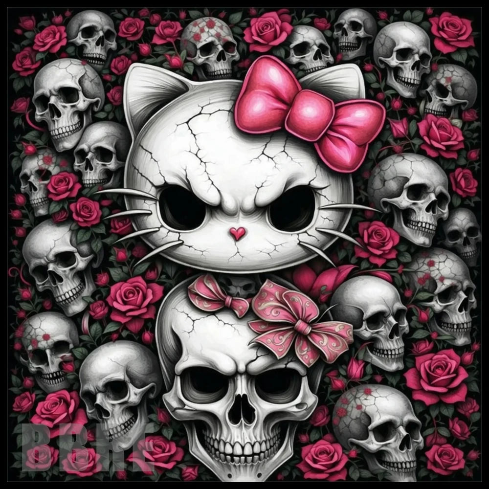 Skull Kitty 20 OZ Sublimation Wrap