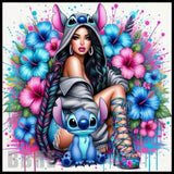 Floral Stitch 3 20 OZ Sublimation Wrap