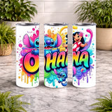 Ohana Tumbler 20 OZ Wrap Mockup