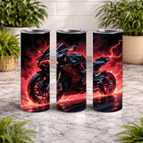 Electric Motorcycle 20 OZ Wrap Mockup