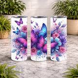 Butterfly Bloom 12 20 OZ Wrap Mockup