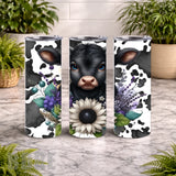 Cow Floral 20 OZ Wrap Mockup