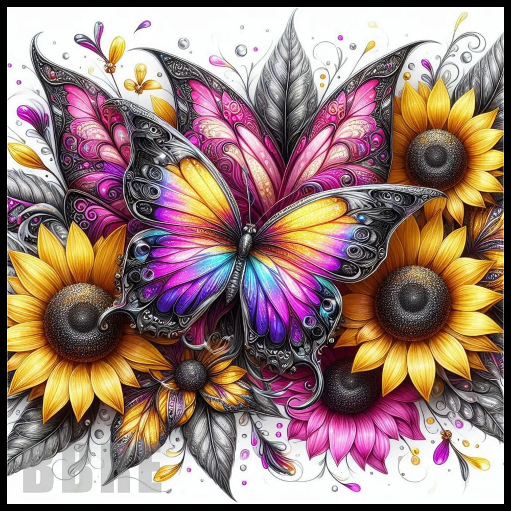 Butterfly Bloom 13 20 OZ Sublimation Wrap
