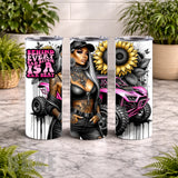 Bad Bitch Tumbler 20 OZ Wrap Mockup