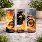 Flaming Rider 20 OZ Wrap Mockup