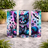 Cute Cat 20 OZ Wrap Mockup