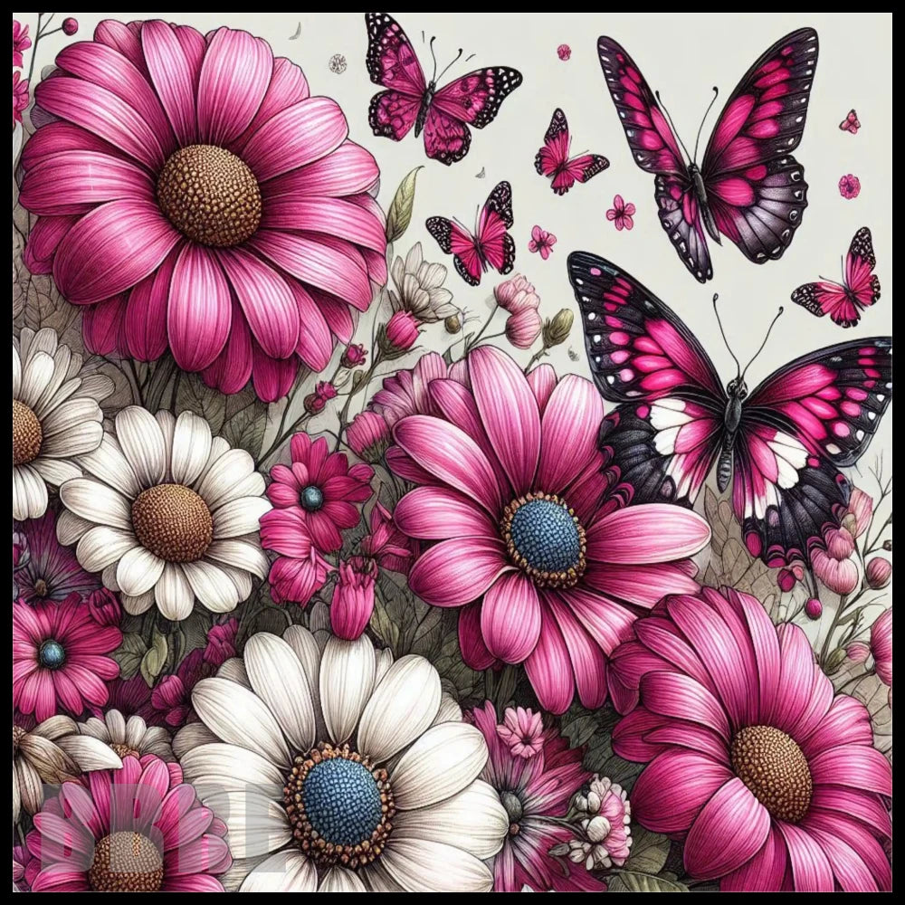 Floral Butterfly 2 20 OZ Sublimation Wrap