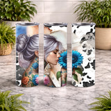 Floral Beauty 25 20 OZ Wrap Mockup