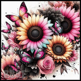 Floral Butterfly 9 20 OZ Sublimation Wrap