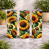 Sunflower Bloom 2 20 OZ Wrap Mockup