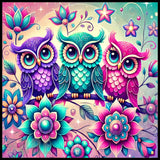 Colorful Owls 5 20 OZ Sublimation Wrap