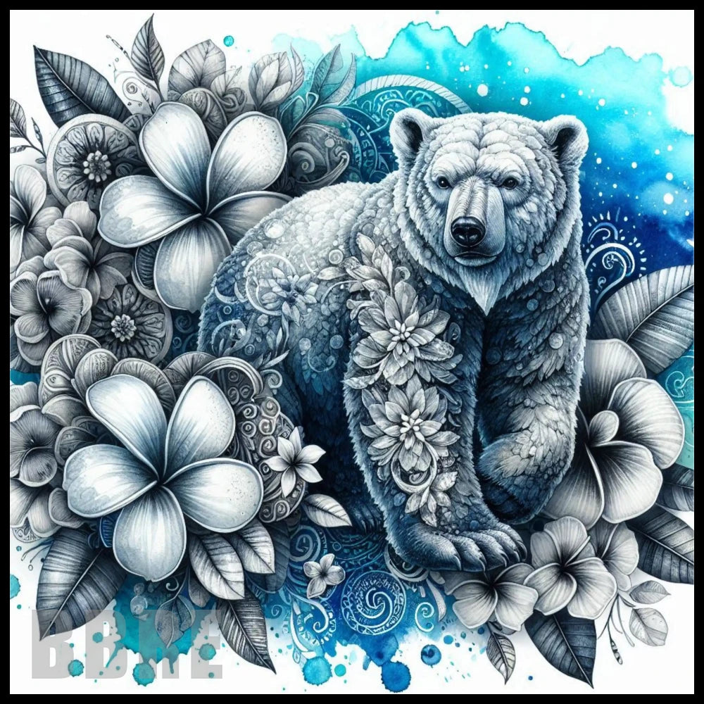 Floral Bear 20 OZ Sublimation Wrap