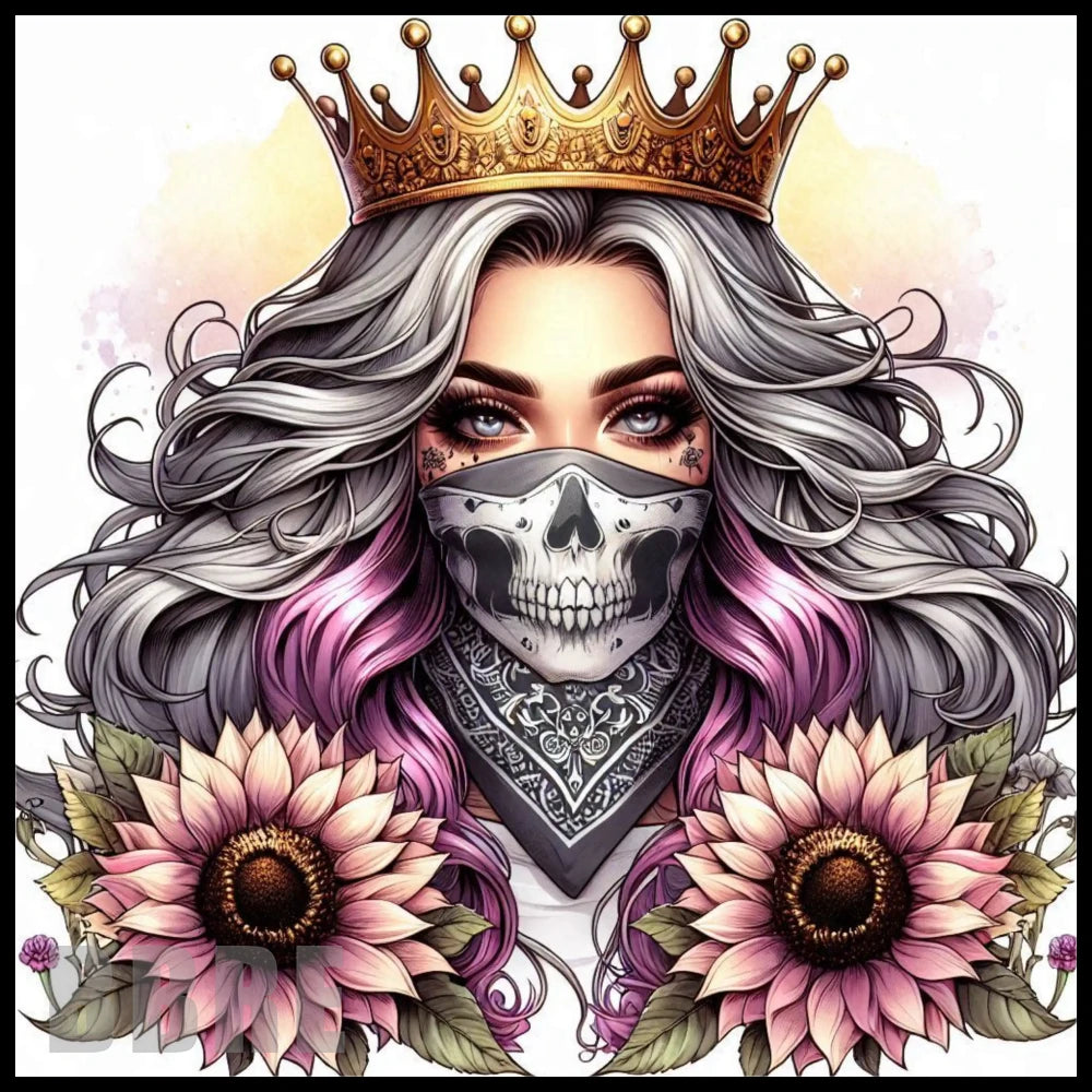 Crowned Skull 2 20 OZ Sublimation Wrap
