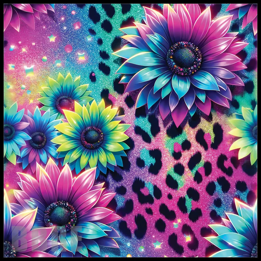 Floral Leopard 20 OZ Sublimation Wrap