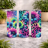 Floral Leopard 20 OZ Wrap Mockup