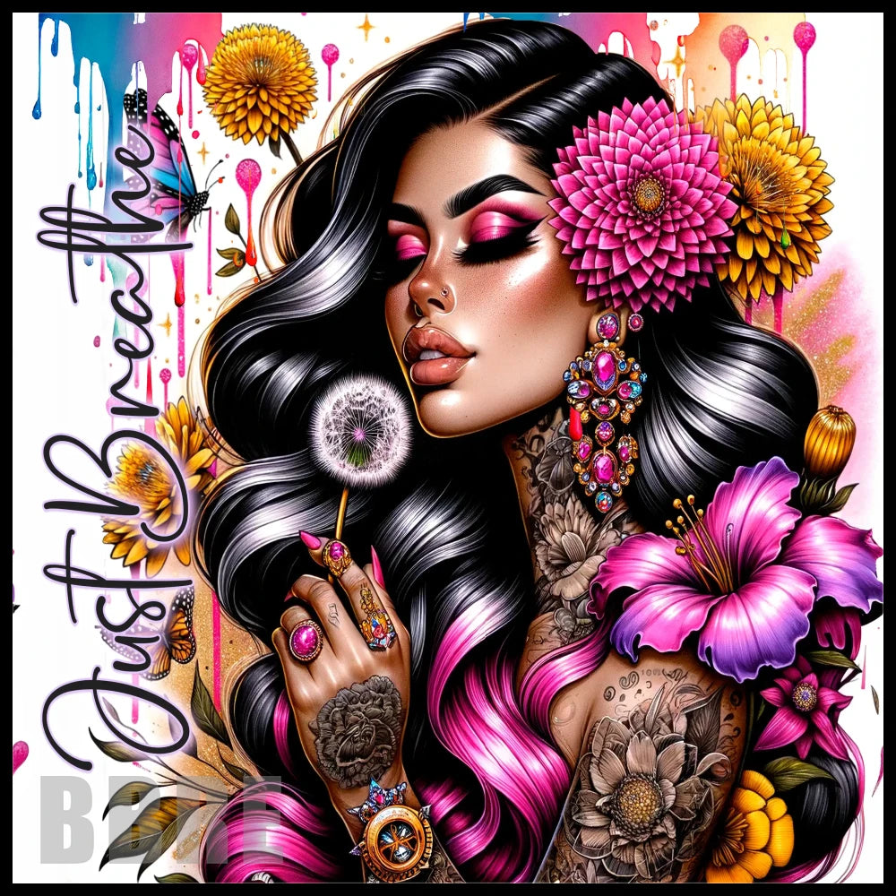 Floral Goddess 11 20 OZ Sublimation Wrap