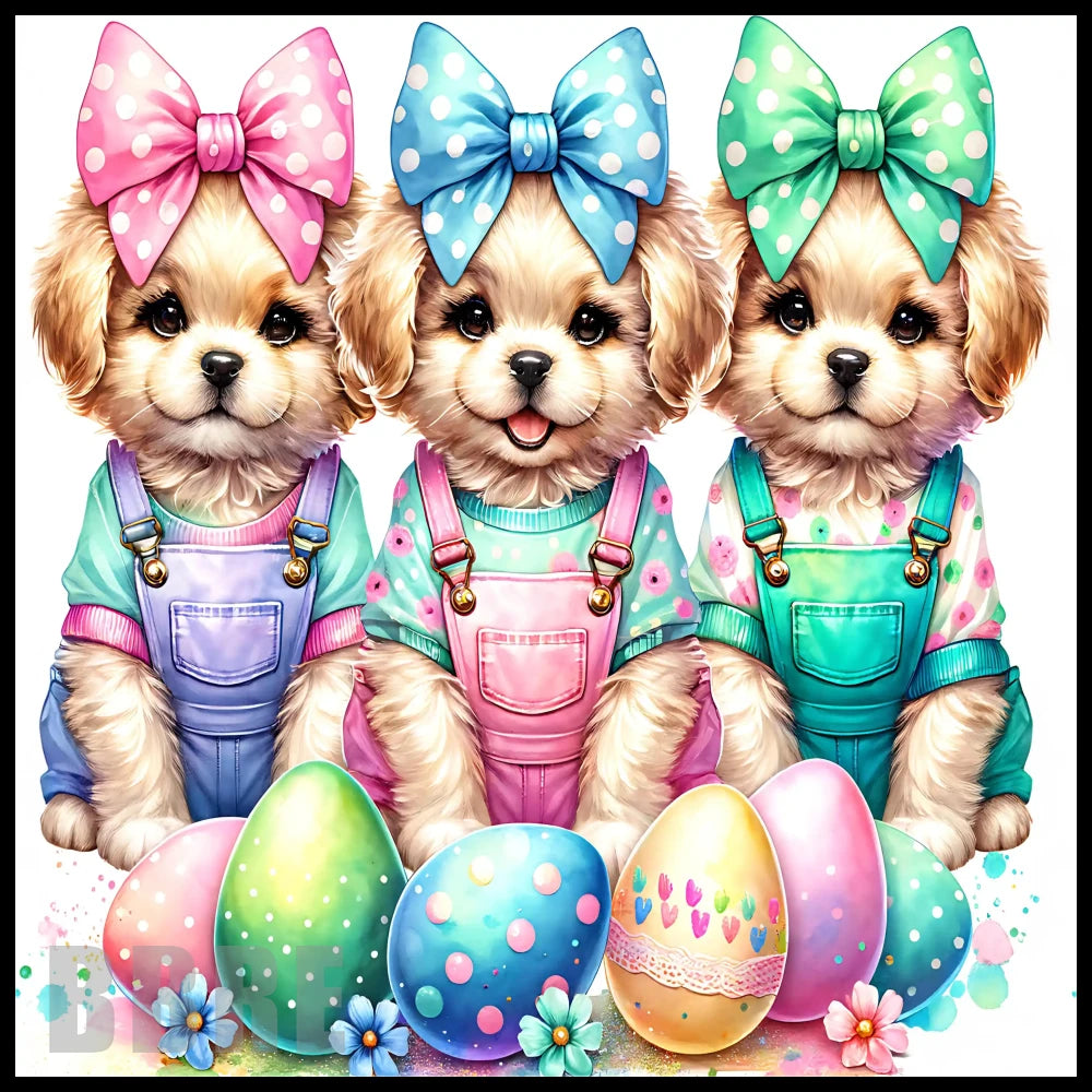 Easter Puppies 20 OZ Sublimation Wrap