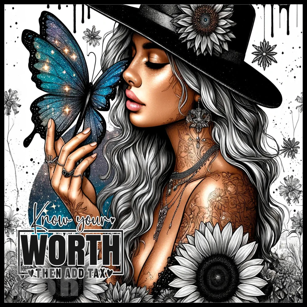 Butterfly Woman 20 OZ Sublimation Wrap