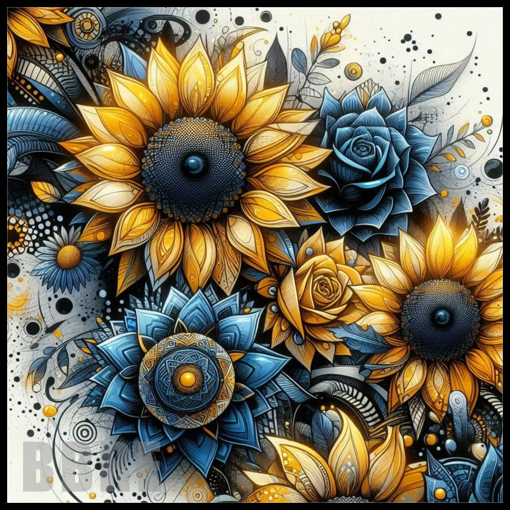 Floral Fusion 2 20 OZ Sublimation Wrap