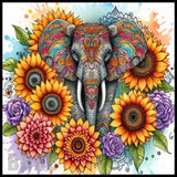 Elephant Floral 3 20 OZ Sublimation Wrap