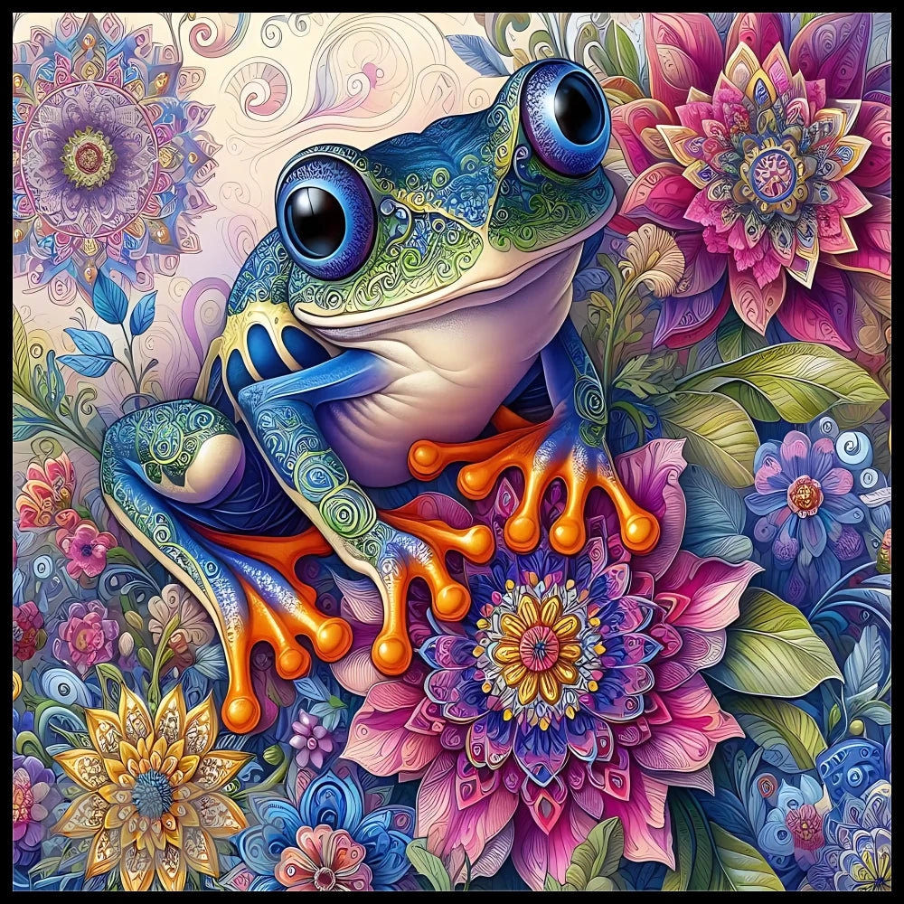 Colorful Frog 2 20 OZ Sublimation Wrap