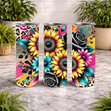 Floral Burst 18 20 OZ Wrap Mockup