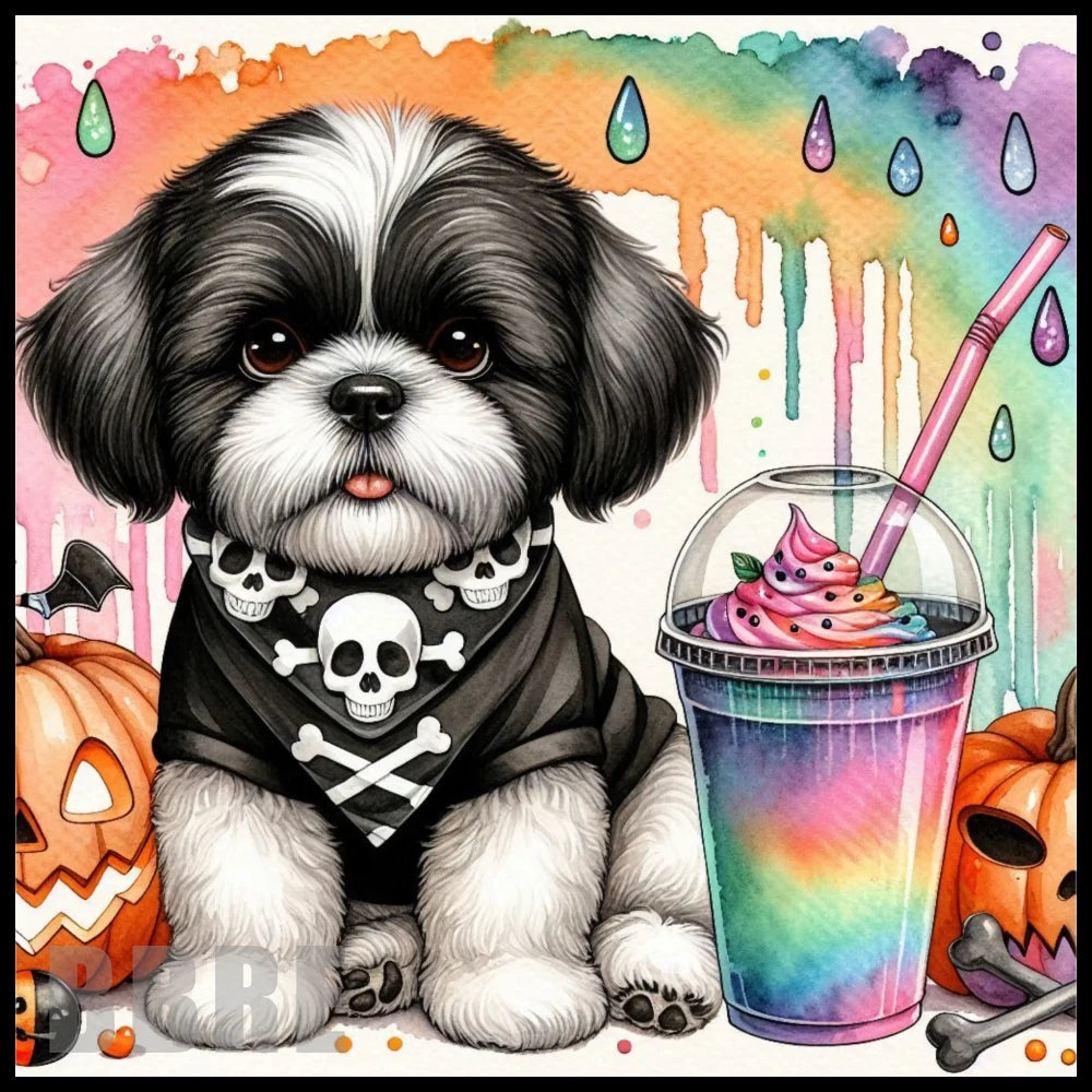 Skull Puppy 2 20 OZ Sublimation Wrap