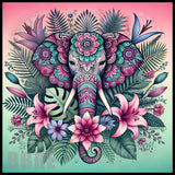 Floral Elephant 4 20 OZ Sublimation Wrap