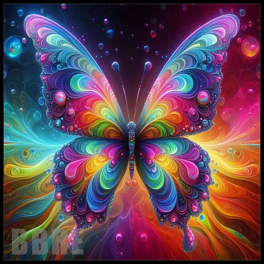Colorful Butterfly 5 20 OZ Sublimation Wrap