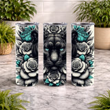 Panther Floral 20 OZ Wrap Mockup