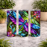Dragonfly Blossom 3 20 OZ Wrap Mockup