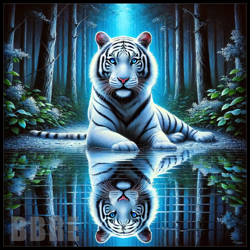 White Tiger 20 OZ Sublimation Wrap