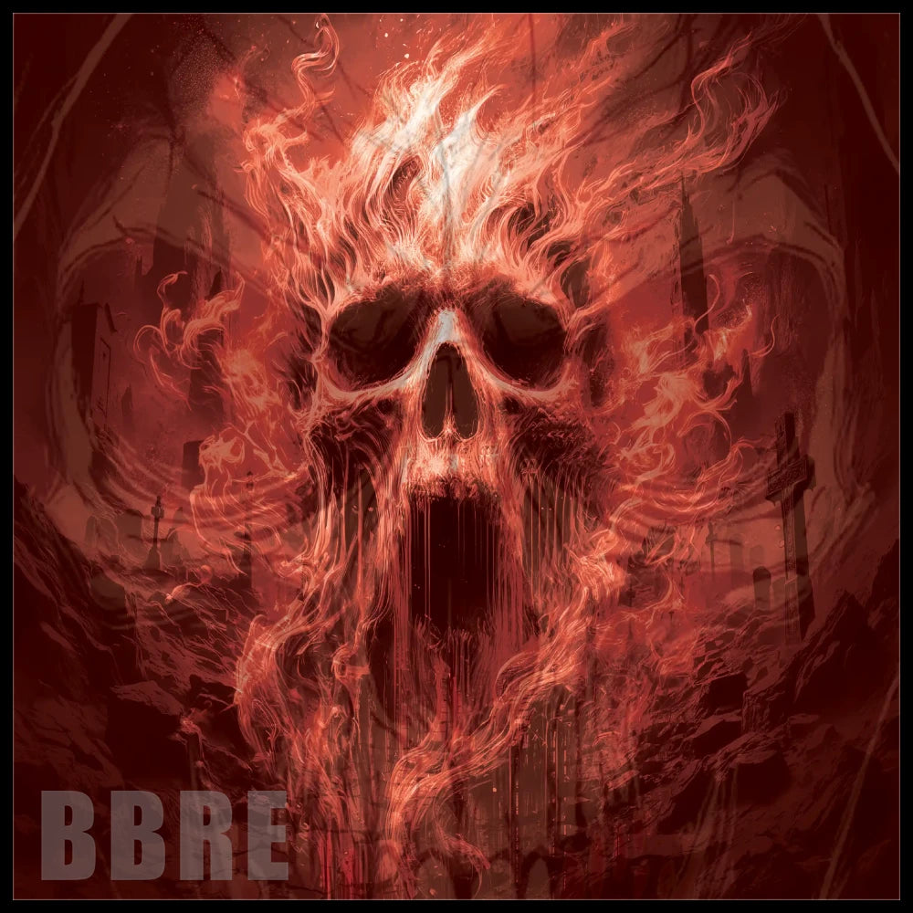 Flaming Skull 3 20 OZ Sublimation Wrap
