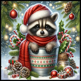 Festive Raccoon 20 OZ Sublimation Wrap