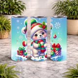 Festive Bear 20 OZ Wrap Mockup