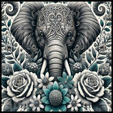 Elephant Floral 4 20 OZ Sublimation Wrap