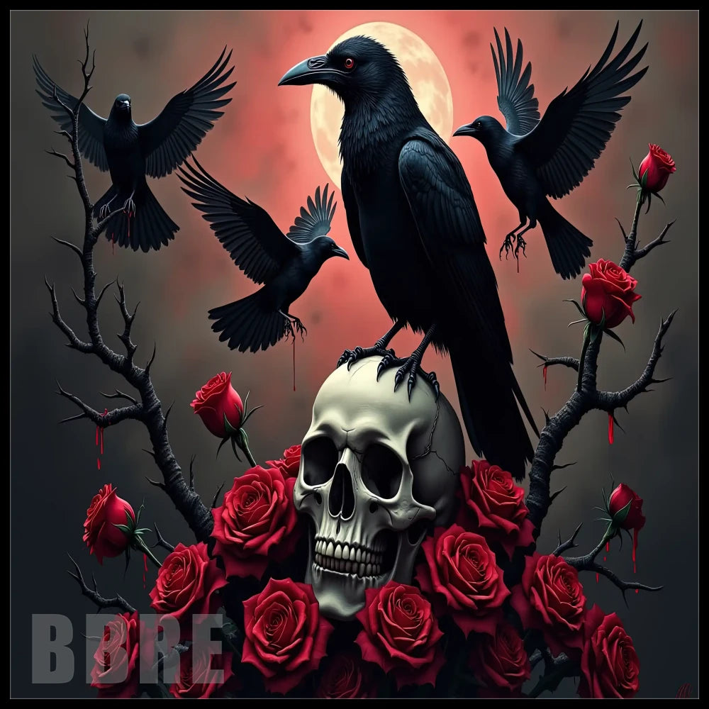 Raven Skull 20 OZ Sublimation Wrap