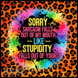 Sarcastic Leopard 20 OZ Sublimation Wrap