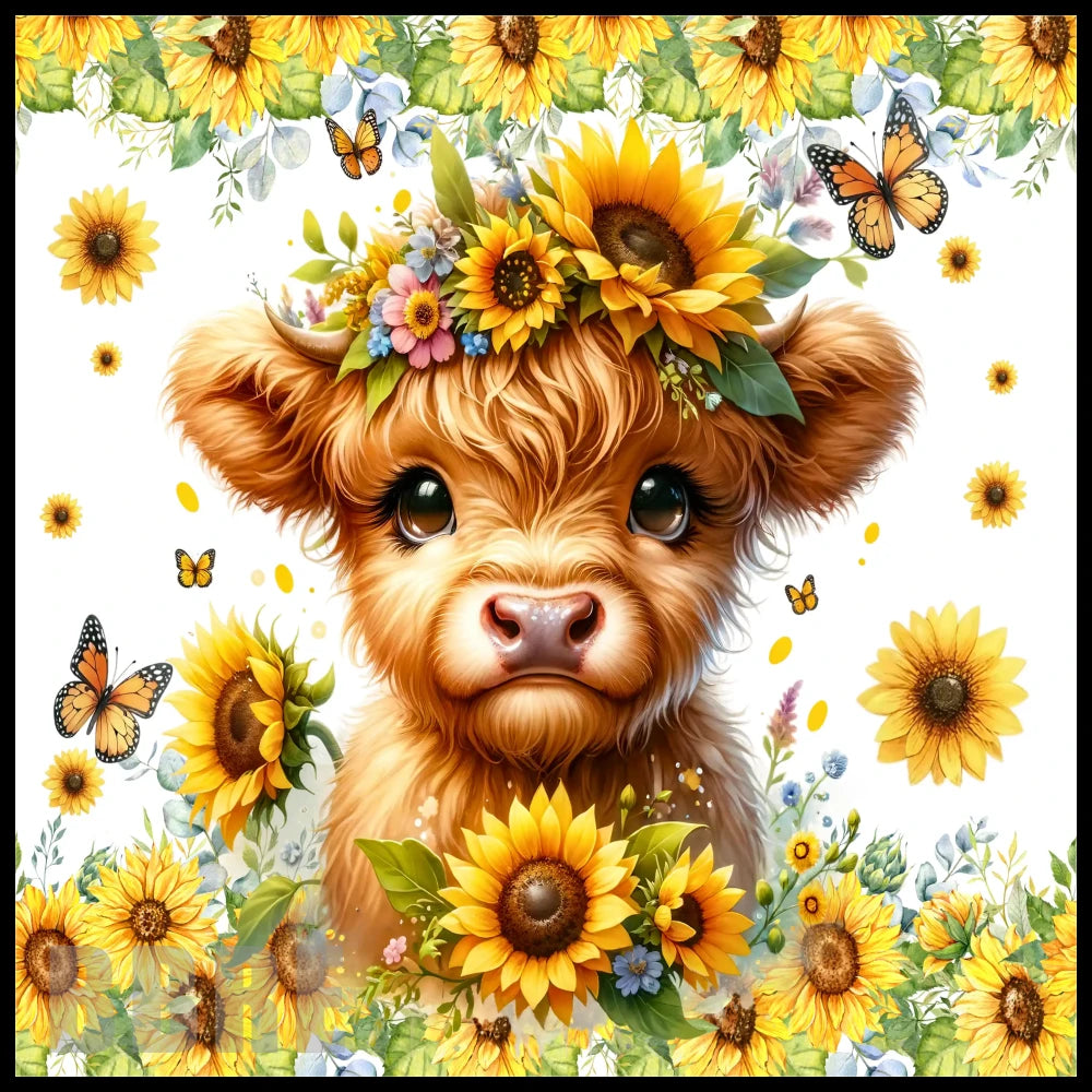 Sunflower Cow 2 20 OZ Sublimation Wrap