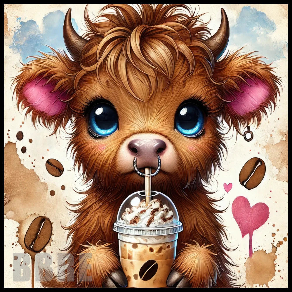 Cute Highland Cow 4 20 OZ Sublimation Wrap