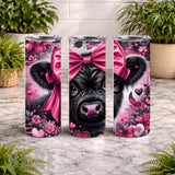 Pink Cow 20 OZ Wrap Mockup
