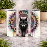 Wolf Mandala 2 20 OZ Wrap Mockup