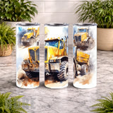 Construction Trucks 20 OZ Wrap Mockup