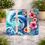 Dolphin Waves 3 20 OZ Wrap Mockup