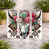 Floral Skull 6 20 OZ Wrap Mockup