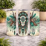 Boho Skull 20 OZ Wrap Mockup