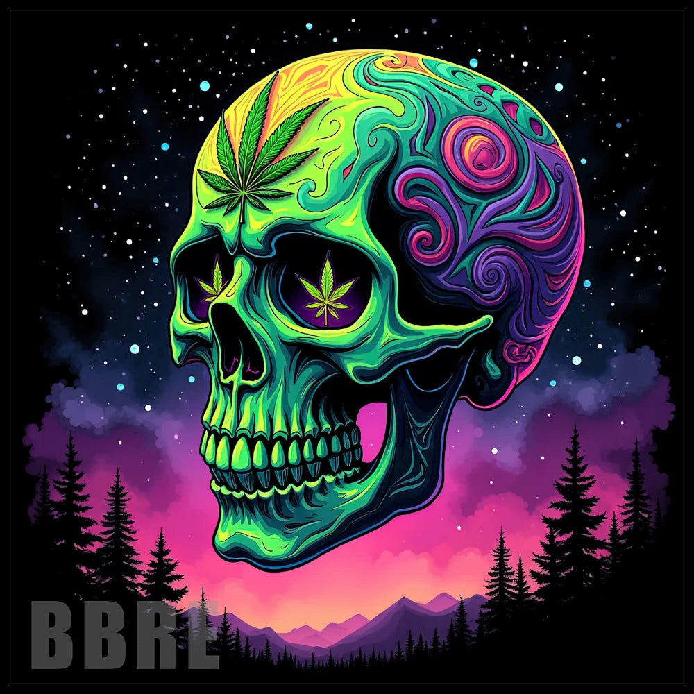 Psychedelic Skull 20 OZ Sublimation Wrap