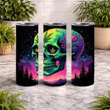 Psychedelic Skull 20 OZ Wrap Mockup